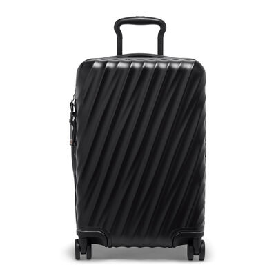 International Expandable Carry-On Suitcase - 19 Degree Poly Black,