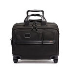 Deluxe 4 Wheel Laptop Briefcase 35.5cm - Alpha 3 Black