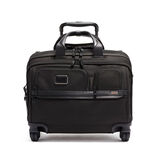 Deluxe 4 Wheel Laptop Briefcase 35.5cm - Alpha 3 Black, , hi-res