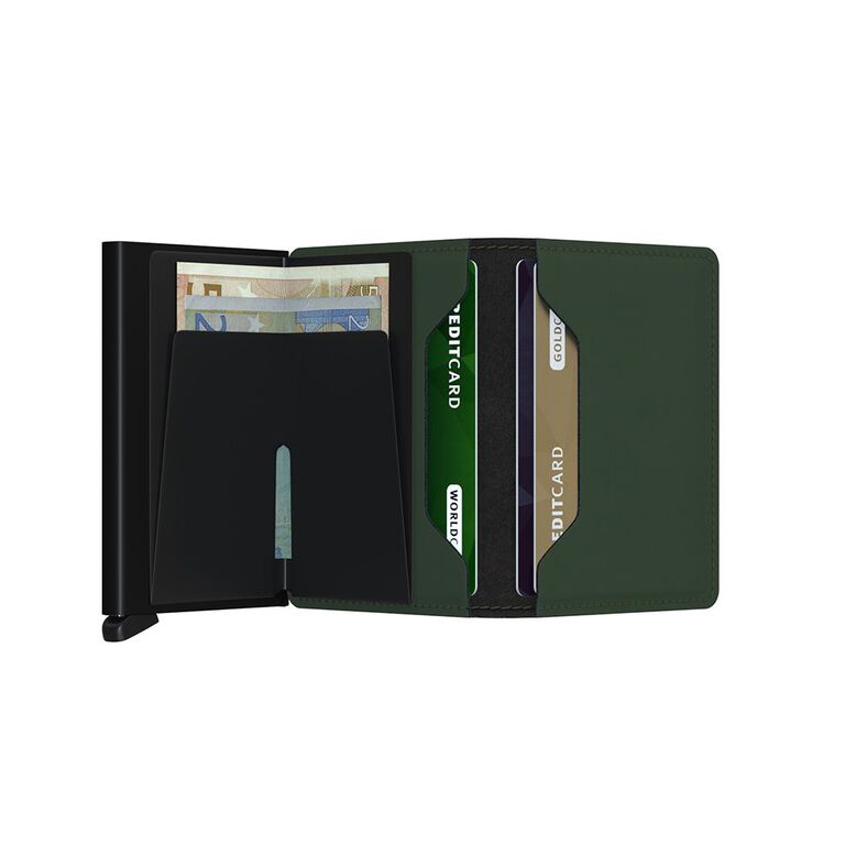 Slim Wallet - Matte Green &amp; Black Green, , hi-res