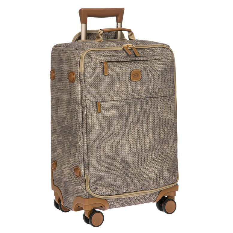 Lightweight Carry On Trolley Suitcase - X Travel Brown, , hi-res