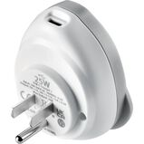 World To USA USB C Fast Charge - Adaptors Grey, , hi-res