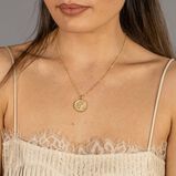 Brave Shorthand Gold Coin Necklace&nbsp;, , hi-res