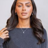 Silver Coin Disc Drop Earrings, , hi-res