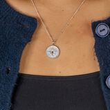 Brave Shorthand Silver Coin Necklace&nbsp;, , hi-res
