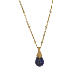 Lapis Lazuli Gemstone Gold Necklace&nbsp;, , hi-res