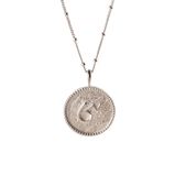 Brave Shorthand Silver Coin Necklace&nbsp;, , hi-res