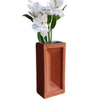 Stolenform london brick vase terracotta