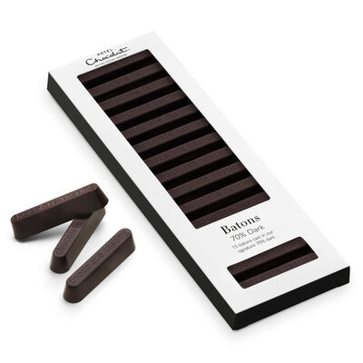 Hotel chocolat batons 70% dark 120g