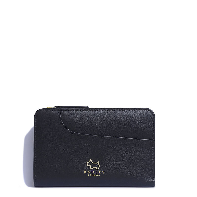 Radley pockets medium bifold purse black, , hi-res