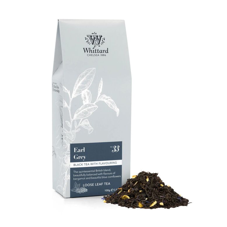 Whittard Earl Grey Loose Tea Pouch 100G, , hi-res