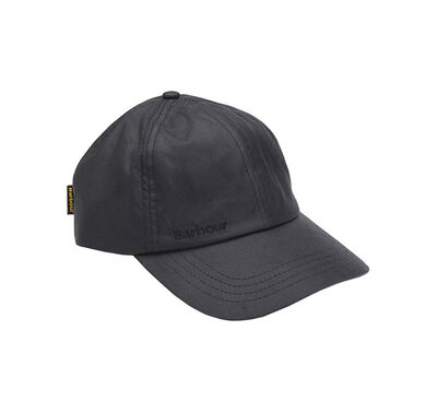 Barbour wax sports cap black