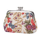 V&amp;a woven tapestry frame purse-flower meadow, , hi-res