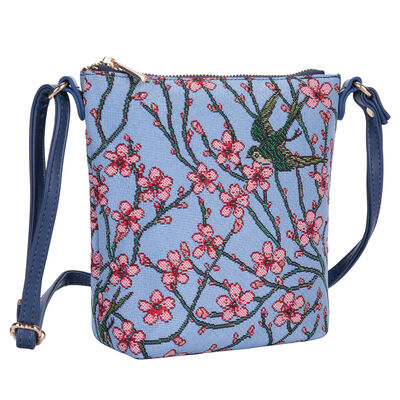 V&a woven tapestry sling bag-blossom and swallow