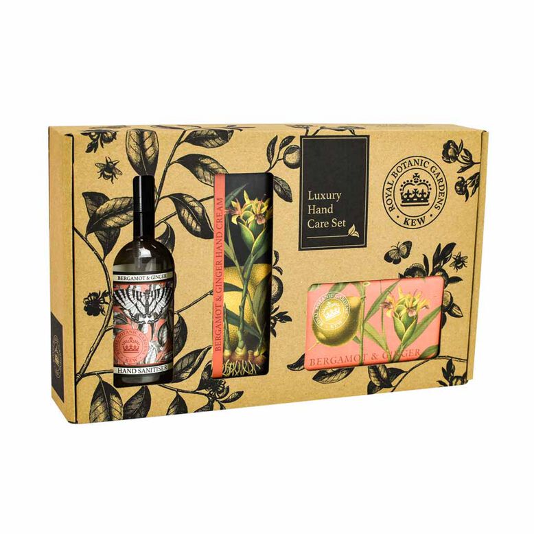 Kew gardens bergamot and ginger hand care gift box, , hi-res