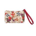 V&a woven tapestry wristlet bag--flower meadow