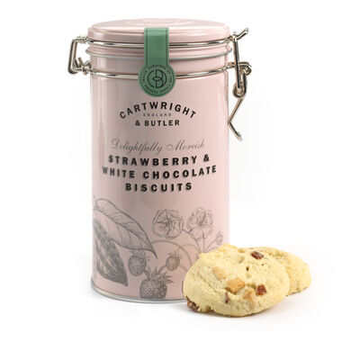 Cartwright & butler strawberry & white choc biscuits 200g