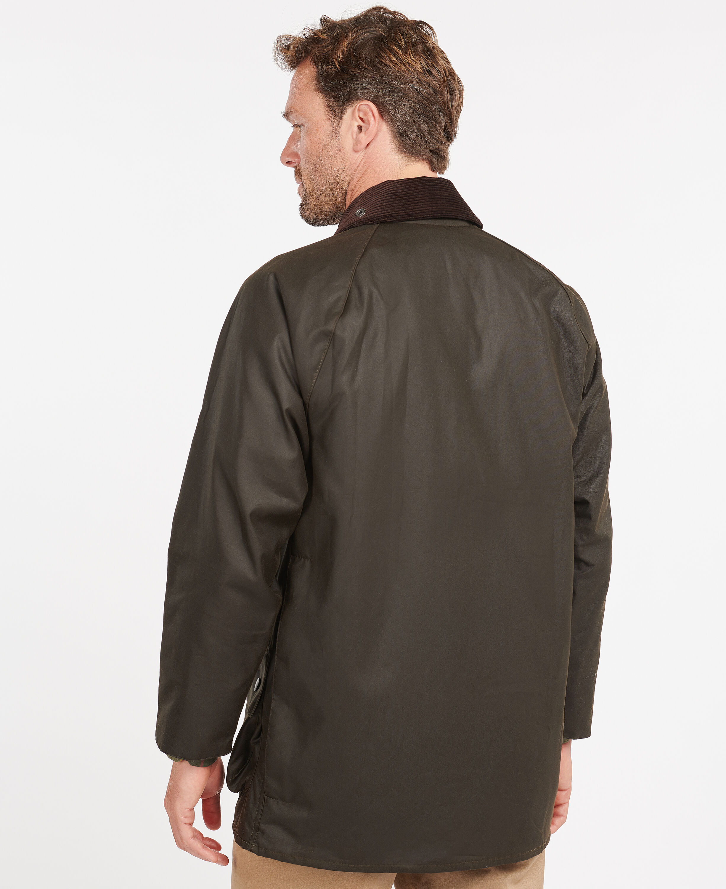 Barbour classic beaufort wax jacket olive - size 38