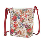 V&amp;a woven tapestry sling bag-flower meadow, , hi-res
