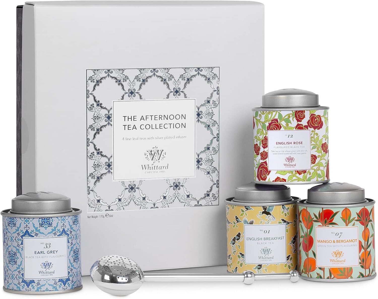 Whittard Whittard Afternoon Tea 4X Gift Set 170G Gift Sets Heathrow 