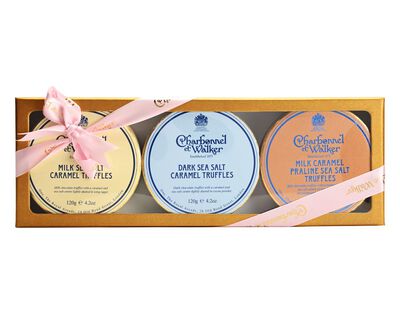 Charbonnel and Walker Dark,Milk & Praline Carmel Trufles Gift Set 145G