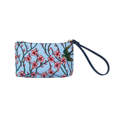 V&a woven tapestry wristlet bag-blossom and swallow