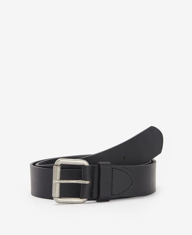 Barbour Matt Leather Belt Medium, , hi-res