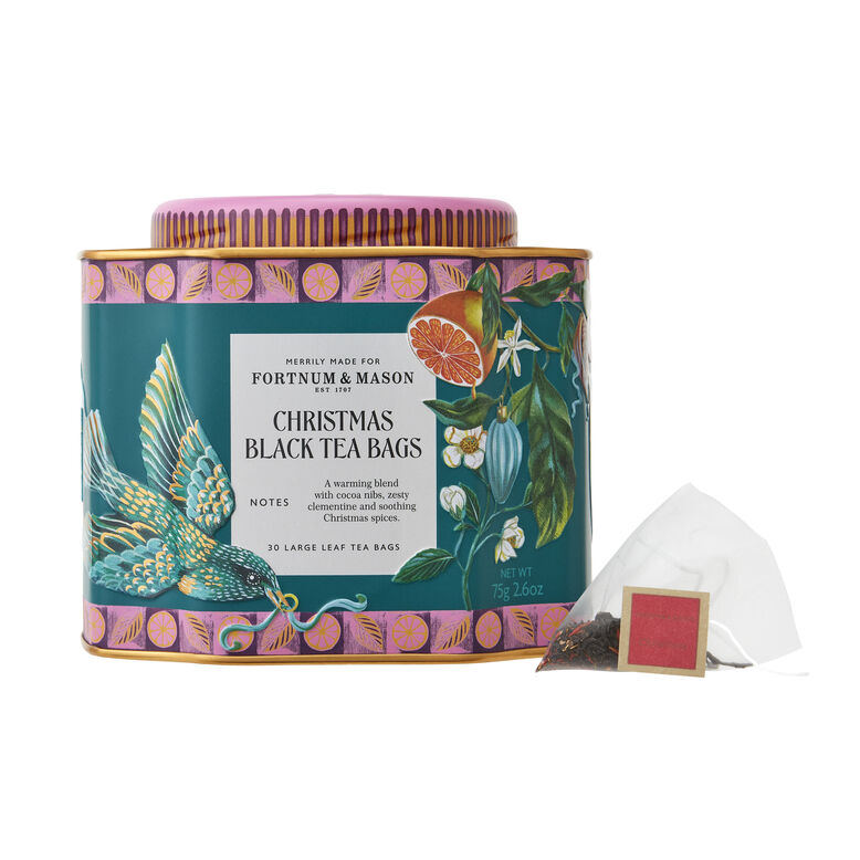 Christmas Black Tea Tin 30 Silky Teabags, 75g, , hi-res