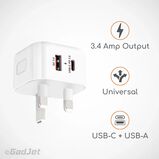 GadJet Power Adapter 2-Port USB-C + USB-A, , hi-res