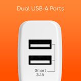 G-Series 2.1Amp Dual Wall Adapter EU, , hi-res