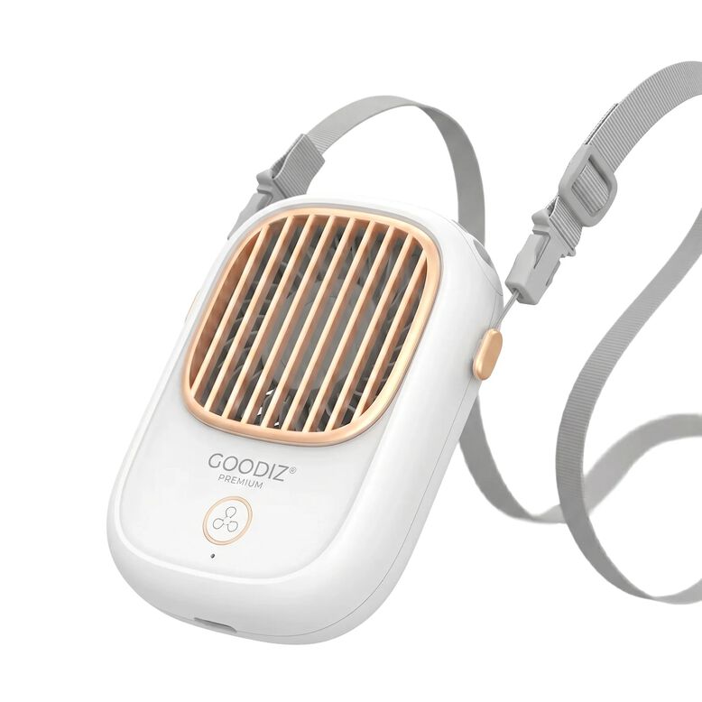 Goodiz Portable Neck + Desk Fan with Lanyard, , hi-res