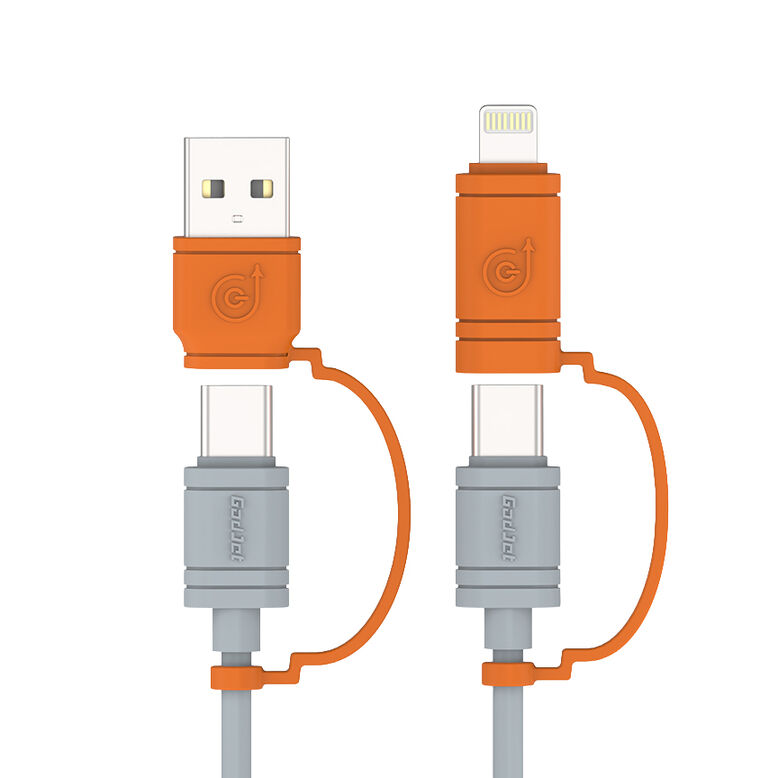 GadJet Charge &amp; Sync Cable 4-in-1 Universal 60W 1.2 Metre, , hi-res