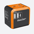 GadJet 3-Port Travel Adapter Type-C + 2-USB