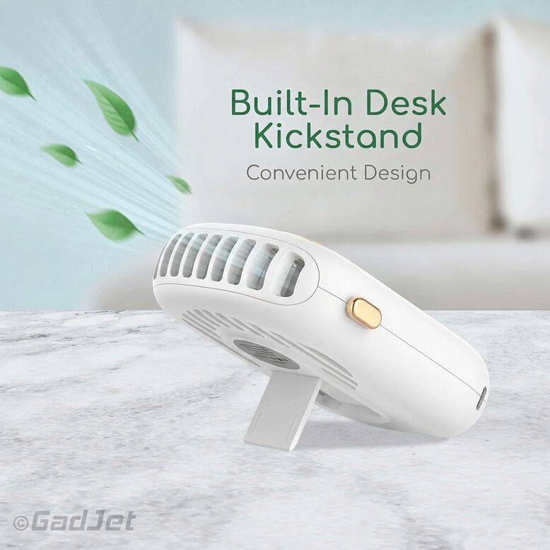 Goodiz Portable Neck + Desk Fan with Lanyard, , hi-res