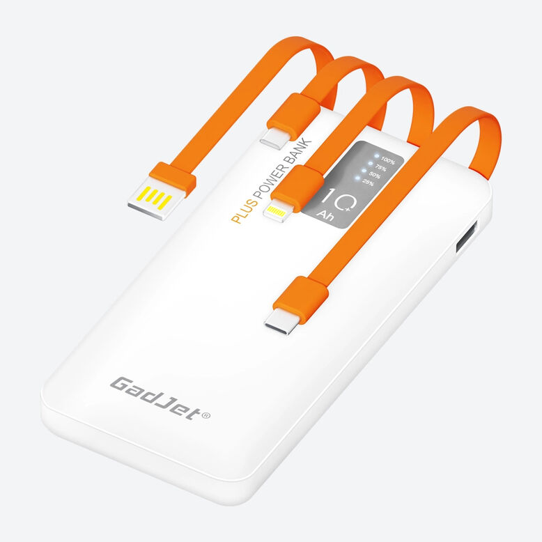 GadJet 10,000 mAh 5-in-1 Power Bank, , hi-res