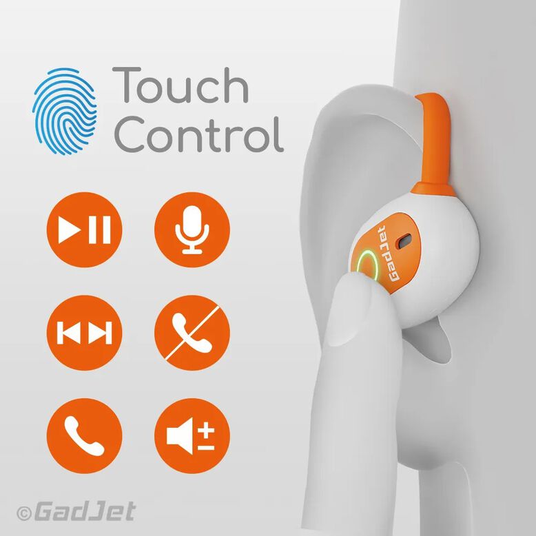 GadJet Sports Hookfit Wireless Bluetooth Earbuds, , hi-res