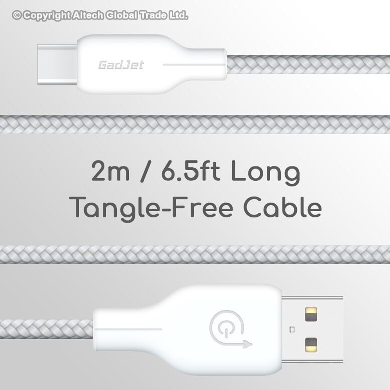 GadJet G-Series USB-A to USB-C Cable 2M, , hi-res