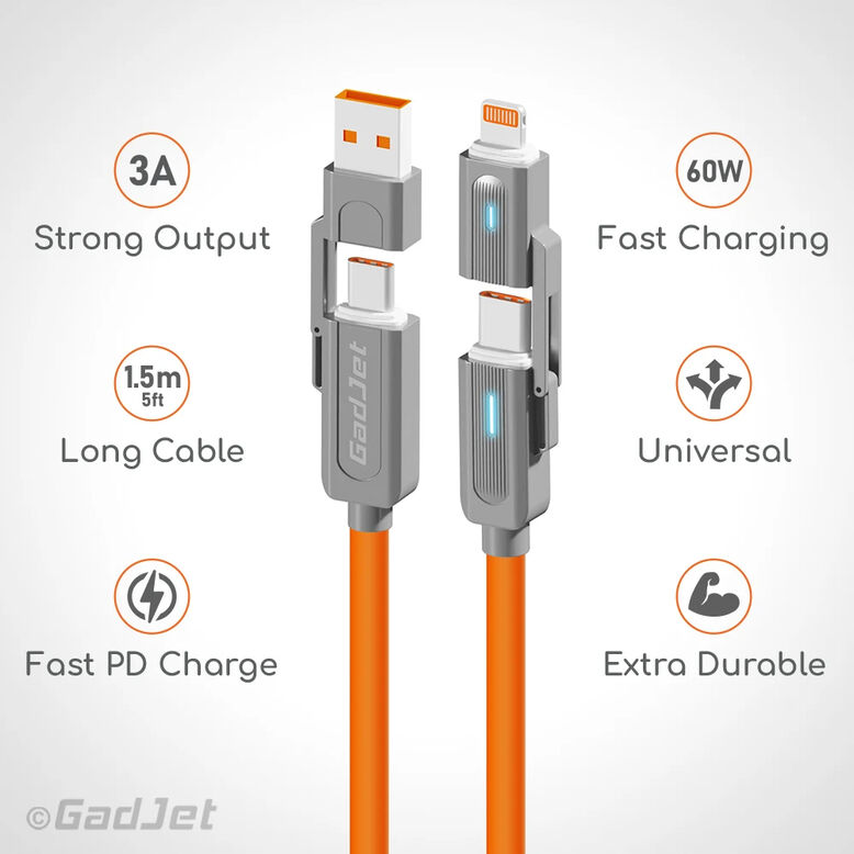 GadJet 4-in-1 Heavy-Duty Multi Cable 1.5M, , hi-res