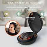 GadJet Hybrid Wireless Foldable Headphones, , hi-res