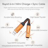 GadJet 6 In 1 Universal Cable, , hi-res