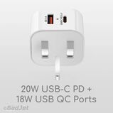 GadJet Power Adapter 2-Port USB-C + USB-A, , hi-res