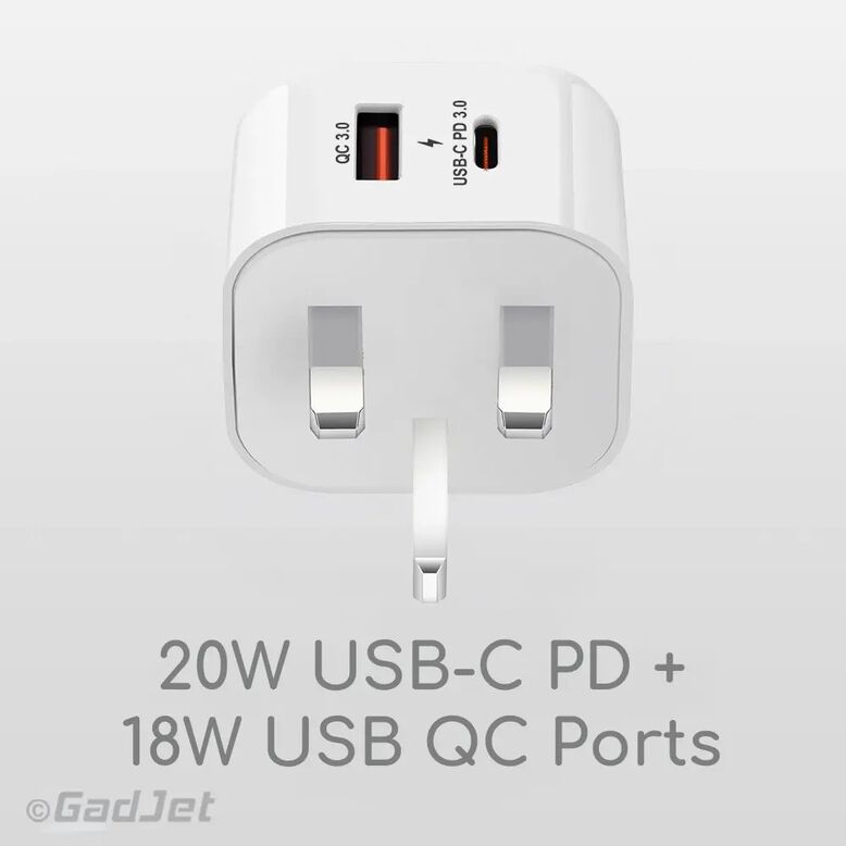 GadJet Power Adapter 2-Port USB-C + USB-A, , hi-res