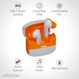 GadJet Touchbeats Active Noise Cancelling Wireless Bluetooth Earbuds, , hi-res