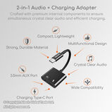 GadJet 2-In-1 Type-C to 3.5mm AUX Converter, , hi-res