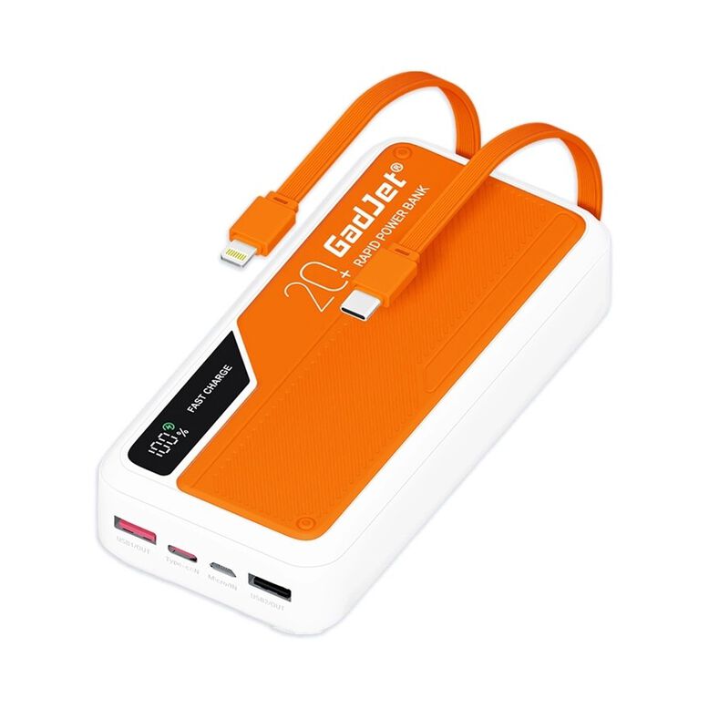 GadJet 20,000 mAh Rapid Power Bank Battery, , hi-res