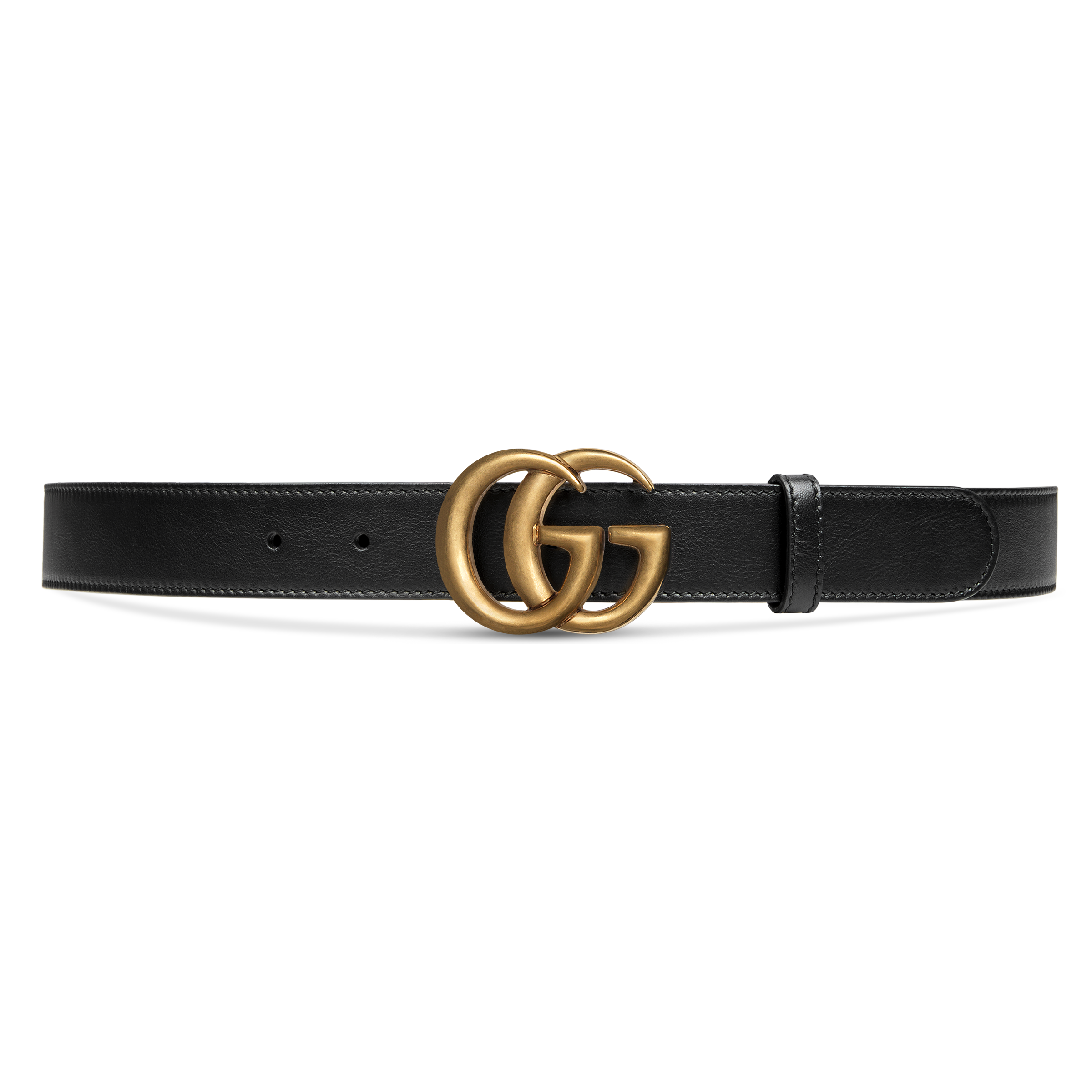 【送料&関税込】Gucci Gg Marmont Thin Belt GG Marmont thin belt in brown leather | GUCCI® CA