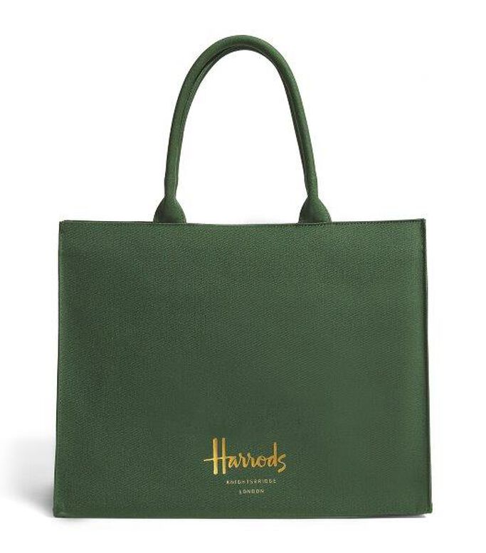 Large Cotton Logo Tote Bag, , hi-res