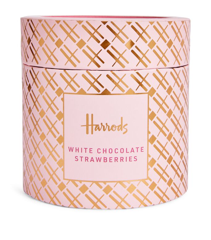 WHITE CHOCOLATE STRAWBERRIES 225G, , hi-res