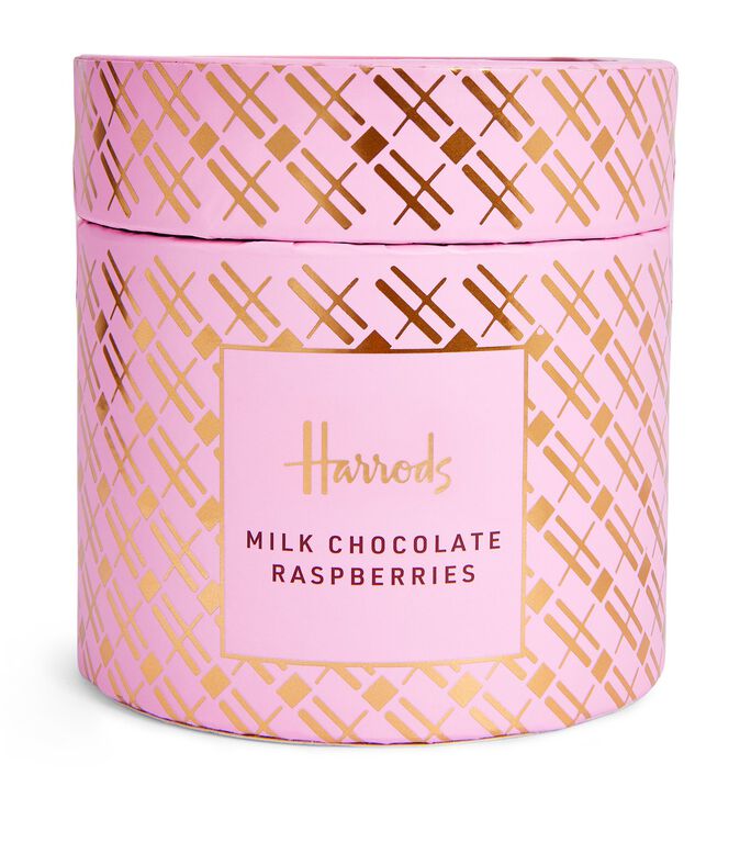 MILK CHOCOLATE RASPBERRIES 270G, , hi-res