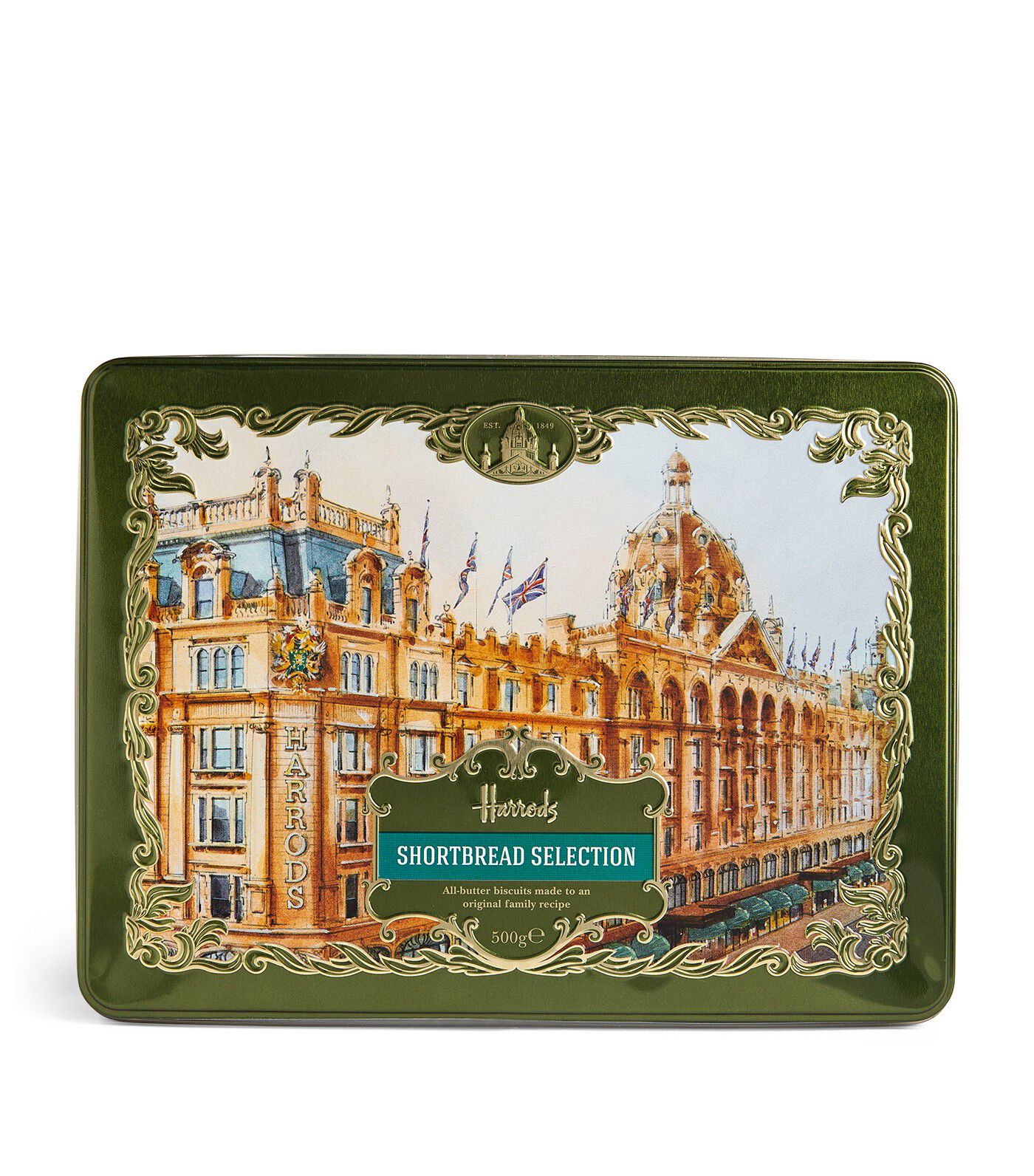 Harrods HRDS HERITAGE SHORTBREAD SELECTION 500g Food & Hot Drinks